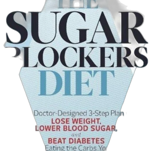 sugar, blockers, diet, book, cover, blue, geometric, background transparent PNG cut-out