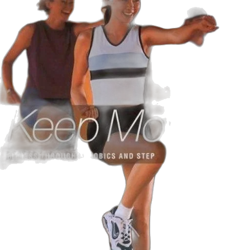 keep, moving, fitness, through, aerobics, step, fourth, edition transparent PNG cut-out
