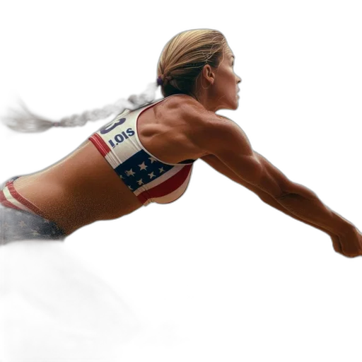photorealistic, concept art, fantasy art, comic book art, female, volleyball, player, american transparent PNG cut-out