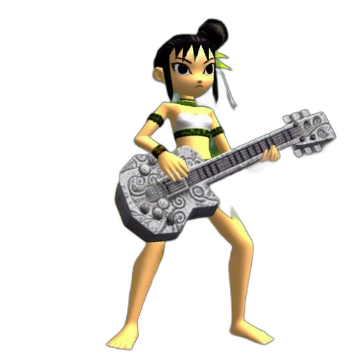 weapon, 3d render, concept art, cartoon, pixel art, young, female, character transparent PNG cut-out