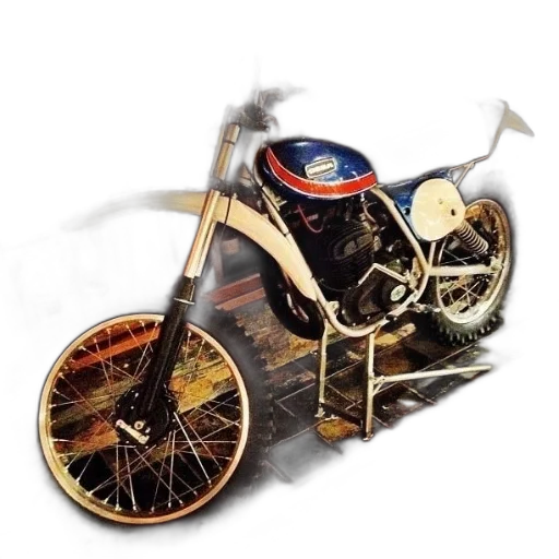 weapon, photorealistic, concept art, 3d render, fantasy art, vintage, dirt, bike transparent PNG cut-out