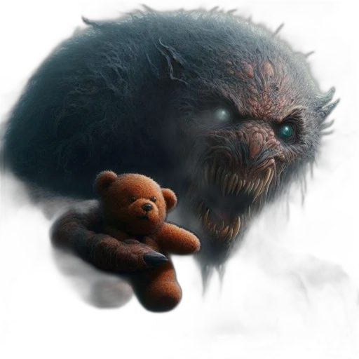 creature, animal, face, concept art, fantasy art, photorealistic, 3d render, fog transparent PNG cut-out