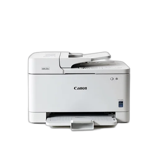 robot, white, canon, printer, flatbed, scanner, top, displayed transparent PNG cut-out