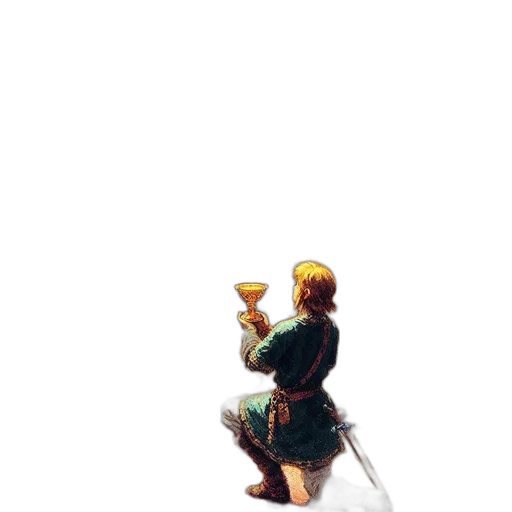 bottle, staff, sword, weapon, pixel art, concept art, fantasy art, 3d render transparent PNG cut-out