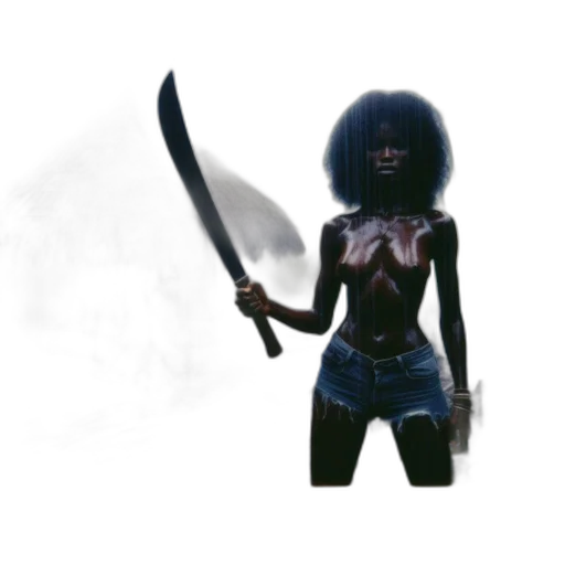 staff, weapon, mask, creature, concept art, 3d render, fantasy art, pixel art transparent PNG cut-out