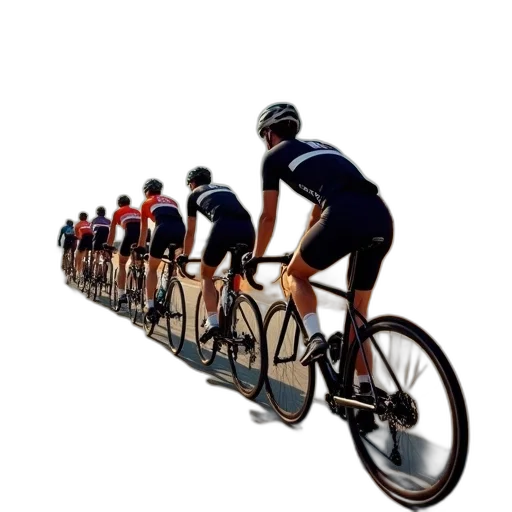 peloti, team, their, bicycles transparent PNG cut-out