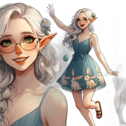 dress, fantasy art, concept art, watercolor, pixel art, pastel, green, monochrome transparent PNG cut-out