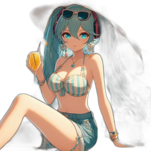 dress, weapon, staff, robot, anime, concept art, pixel art, vaporwave transparent PNG cut-out
