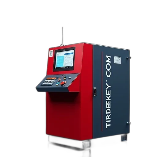 red, blue, industrial, machine, text, tradekey, com, side transparent PNG cut-out
