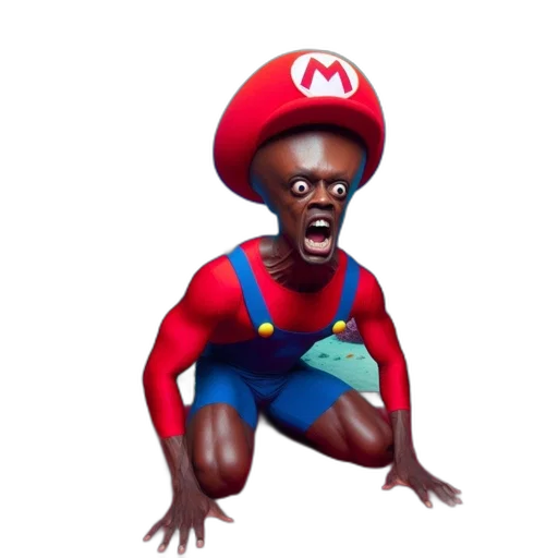 creature, animal, face, dress, concept art, pixel art, 3d render, comic book art transparent PNG cut-out