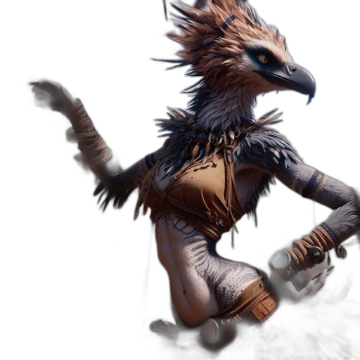 dragon, creature, animal, staff, fantasy art, concept art, 3d render, photorealistic transparent PNG cut-out
