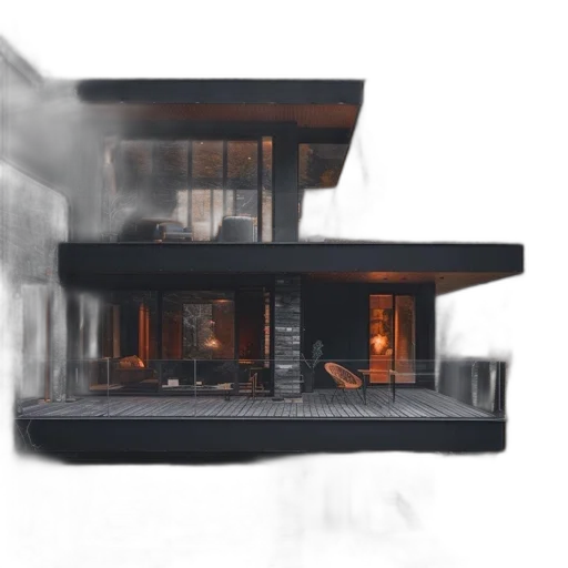 building, furniture, 3d render, concept art, photorealistic, pixel art, fog, fire transparent PNG cut-out