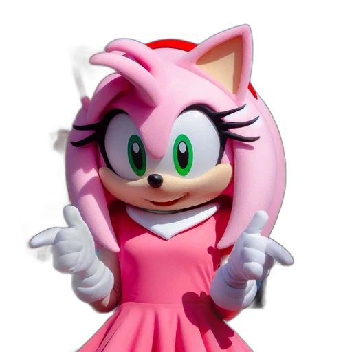 dress, animal, hat, staff, 3d render, concept art, pixel art, cartoon transparent PNG cut-out