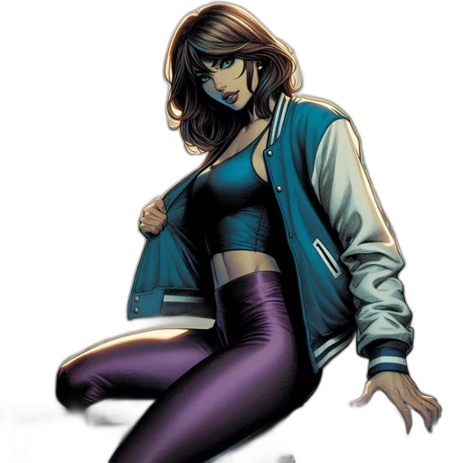 jacket, comic book art, concept art, cartoon, cyberpunk, intense, photograph, portrays transparent PNG cut-out