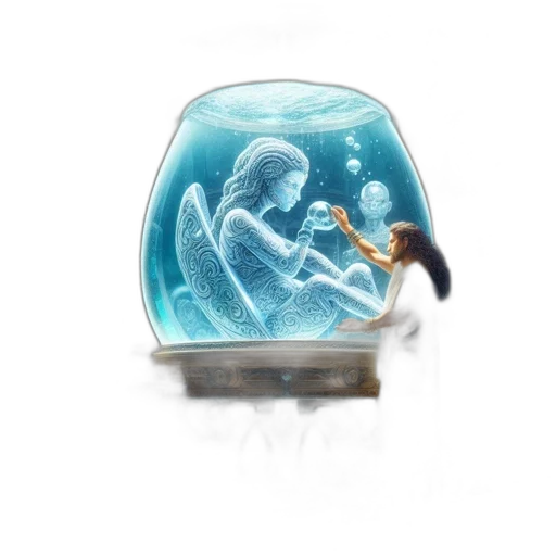jewelry, fantasy art, concept art, 3d render, pixel art, underwater, outer space, opulent transparent PNG cut-out