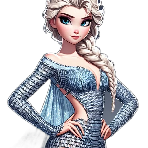 dress, fantasy art, concept art, cartoon transparent PNG cut-out