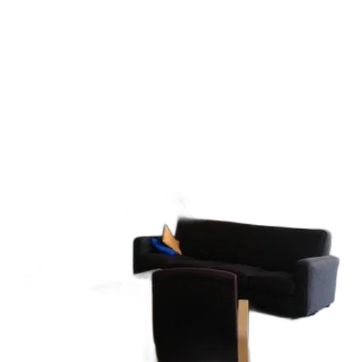 furniture, hat, shoes, staff, 3d render, photorealistic, dark, monochrome transparent PNG cut-out