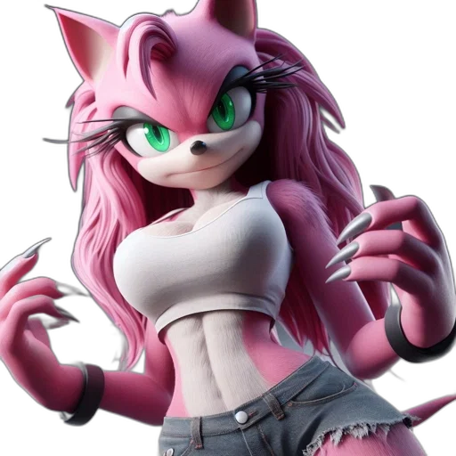 animal, creature, 3d render, concept art, anime, cartoon, anthropomorphic, feline-featured transparent PNG cut-out