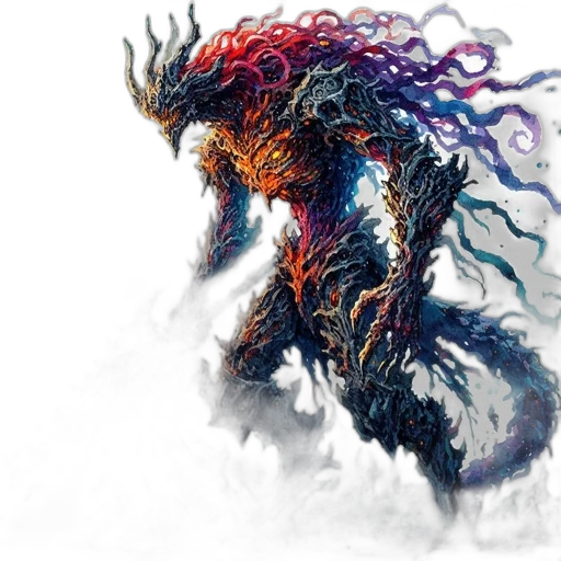 dragon, creature, hair, animal, concept art, fantasy art, fire, fantastical transparent PNG cut-out