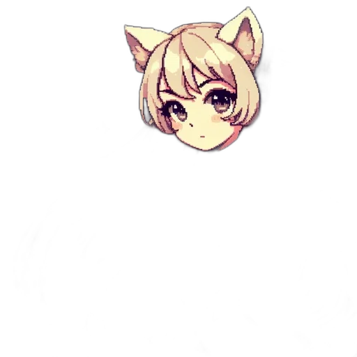 staff, animal, creature, face, anime, pixel art, watercolor, cartoon transparent PNG cut-out