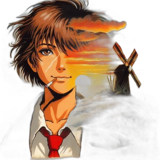 face, weapon, sword, staff, concept art, anime, fantasy art, pixel art transparent PNG cut-out