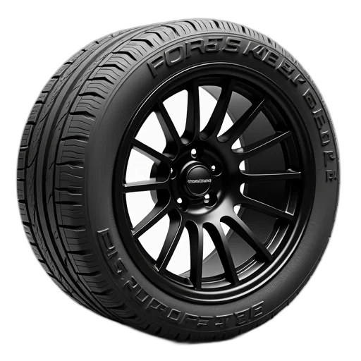 car, close-up, image, tire, black, rim, white, sidewall transparent PNG cut-out