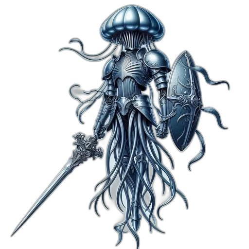 sword, robot, staff, concept art, fantasy art, pixel art, 3d render, armored transparent PNG cut-out