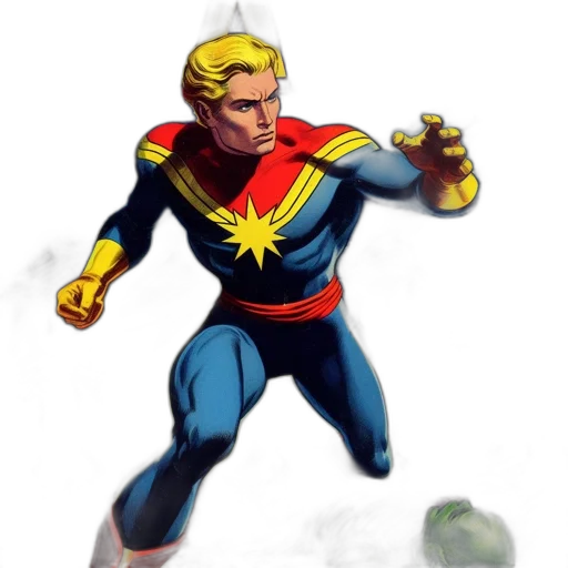 comic book art, concept art, cartoon, pixel art, comic, book, cover, features transparent PNG cut-out