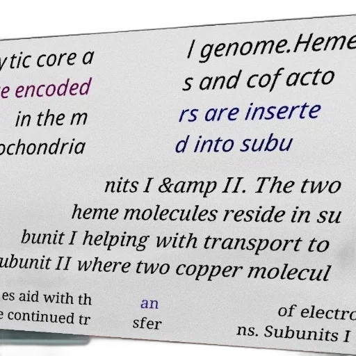 text-heavy, image, discussing, role, heme, copper, molecules, mitochondrial transparent PNG cut-out