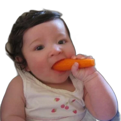 face, food, photorealistic, 3d render, baby, wearing, white, dress transparent PNG cut-out