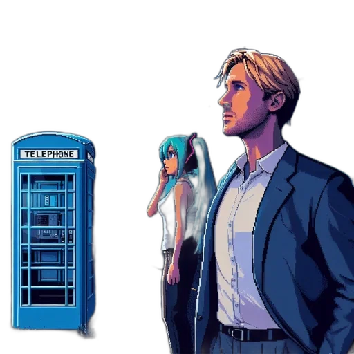 dress, robot, comic book art, concept art, cartoon, pixel art, outer space, underwater transparent PNG cut-out