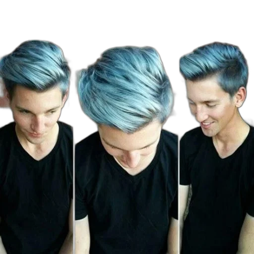 hair, photorealistic, cartoon, 3d render, watercolor, blue, monochrome, dark transparent PNG cut-out