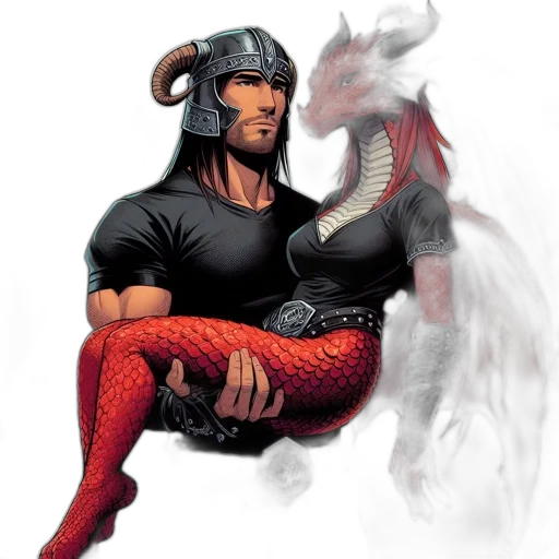 dragon, animal, creature, fantasy art, concept art, comic book art, pixel art, red transparent PNG cut-out