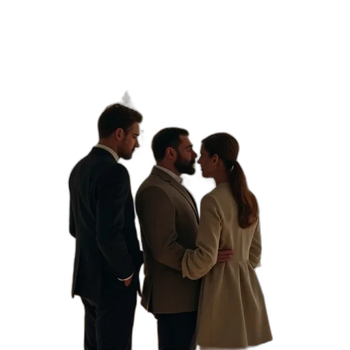 jacket, staff, dress, mask transparent PNG cut-out