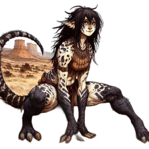 creature, animal, dragon, concept art, fantasy art, watercolor, pixel art, earth tones transparent PNG cut-out