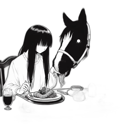 food, animal, creature, hair, anime, concept art, cartoon, fantasy art transparent PNG cut-out