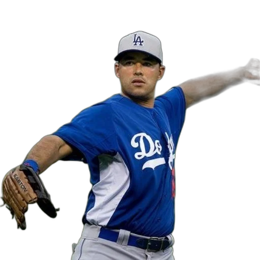 staff, baseball, player, wearing, blue, los, angeles, dodgers transparent PNG cut-out