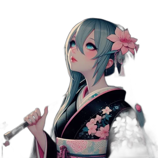 staff, sword, weapon, flower, fantasy art, concept art, anime, pixel art transparent PNG cut-out