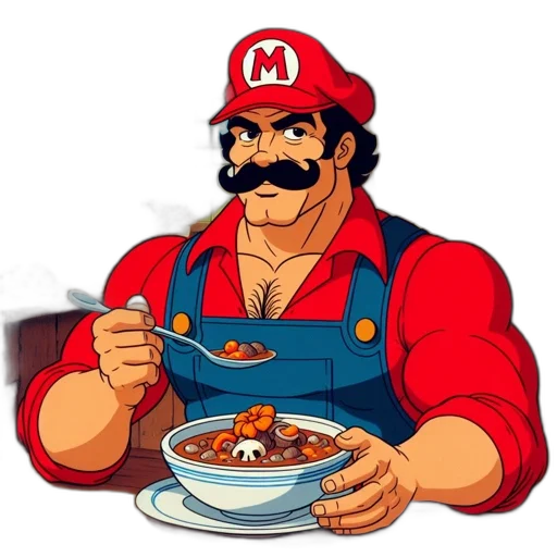 food, animal, robot, hat, pixel art, concept art, cartoon, comic book art transparent PNG cut-out