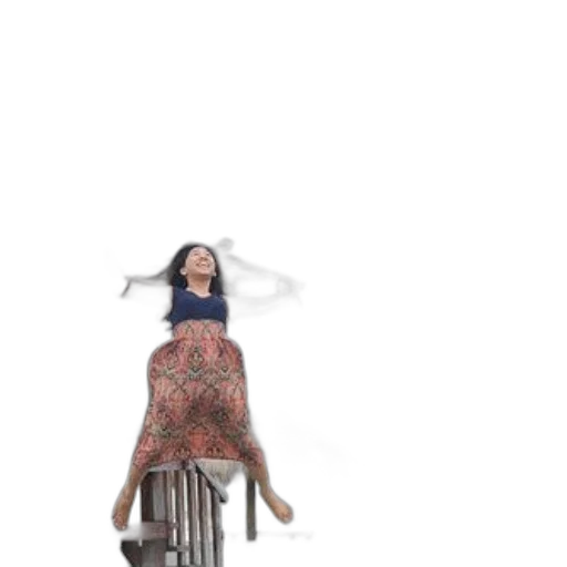 dress, staff, hair, robot, 3d render, concept art, underwater, outer space transparent PNG cut-out