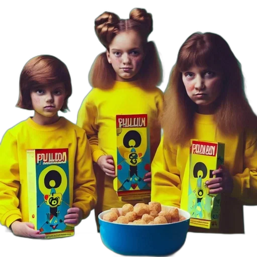 hair, food, jacket, dress, photorealistic, concept art, three, children transparent PNG cut-out