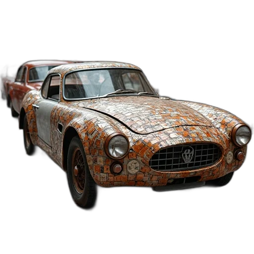 car, animal, 3d render, photorealistic, concept art, fantasy art, old, made transparent PNG cut-out