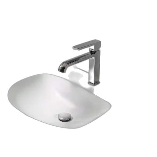 3d render, photorealistic, minimal, two, handle, bathroom, sink, body transparent PNG cut-out