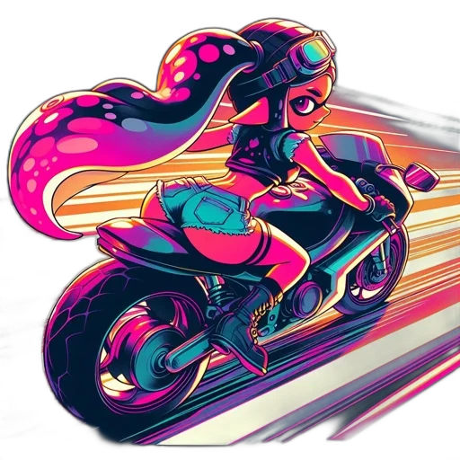 concept art, cartoon, comic book art, vaporwave, neon lights, neon, colorful, pastel transparent PNG cut-out