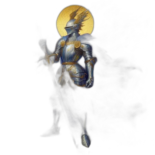robot, dress, concept art, fantasy art, pixel art, 3d render, outer space, golden transparent PNG cut-out
