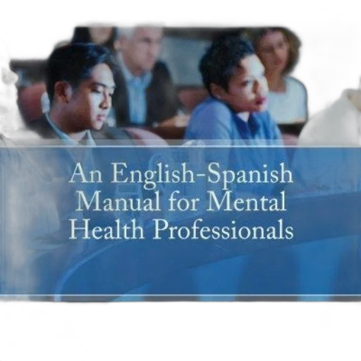 book, cover, titled, english-spanish, manual, mental, health, professionals transparent PNG cut-out