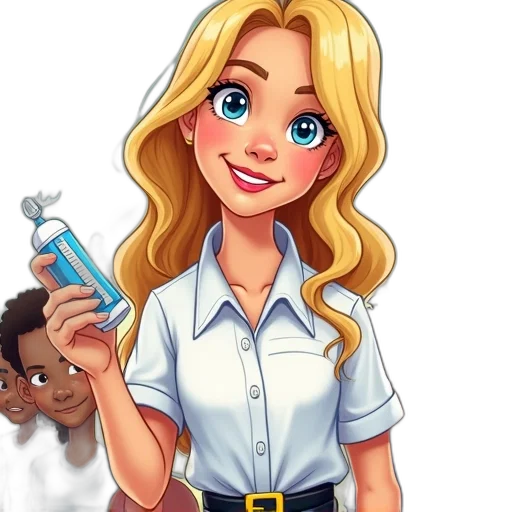 staff, cartoon, comic book art, concept art, photorealistic, cover, children, book transparent PNG cut-out