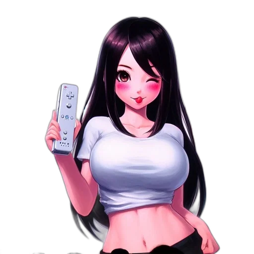 dress, robot, weapon, bottle, anime, cartoon, pixel art, fantasy art transparent PNG cut-out