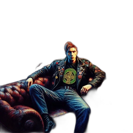 jacket, animal, creature, dragon, concept art, photorealistic, pixel art, cyberpunk transparent PNG cut-out