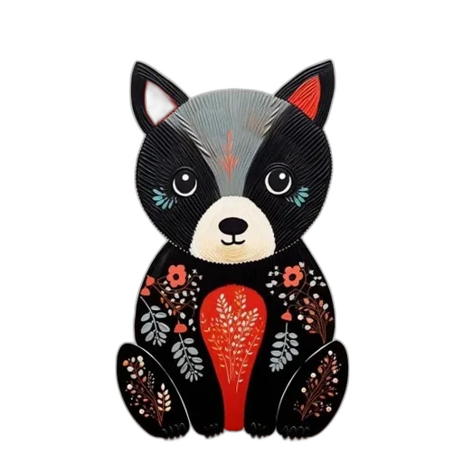 mask, black, red, cat, expressive, eyes, stands, amidst transparent PNG cut-out